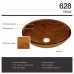628 Wood Grain Glass Vessel Bathroom Sink - B009O8EY5Q